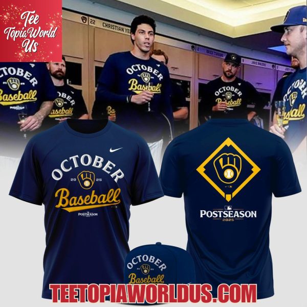 Milwaukee Brewers 2025 October ready POSTSEASON T-Shirt, Hoodie