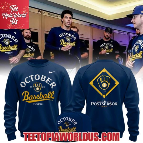 Milwaukee Brewers 2025 October ready POSTSEASON T-Shirt, Hoodie