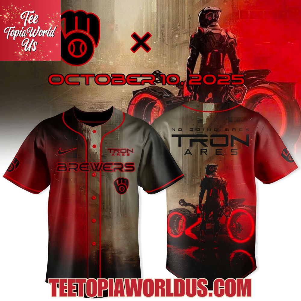 Milwaukee Brewers x Tron Ares 2025, October 10 Jersey Milwaukee Brewers x Tron Ares 2025, October 10 Jersey