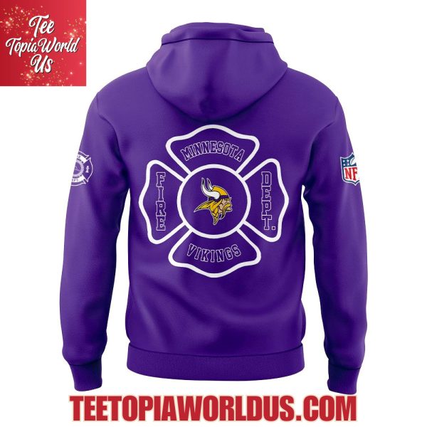 Minnesota Vikings Firefighter Appreciation 2025 Hoodie