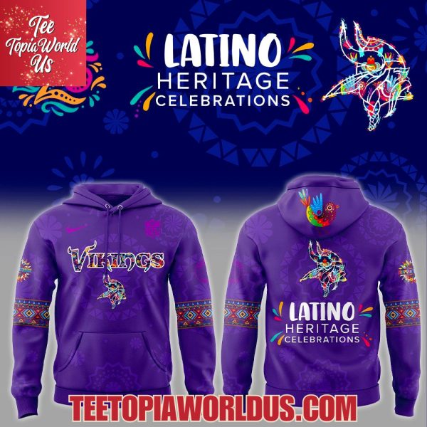 Minnesota Vikings Latino Heritage Celebrations 2025 Hoodie