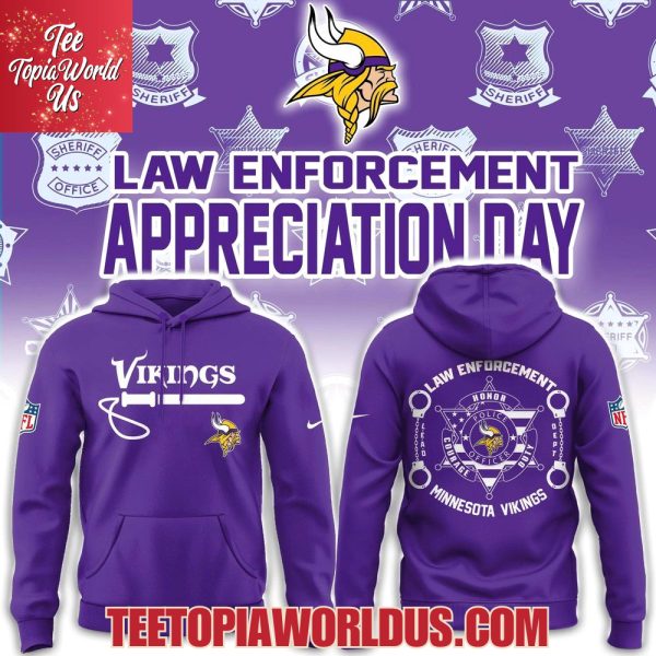 Minnesota Vikings Law Enforcement Appreciation Day Hoodie