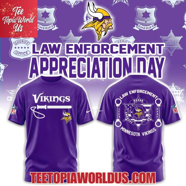 Minnesota Vikings Law Enforcement Appreciation Day Hoodie