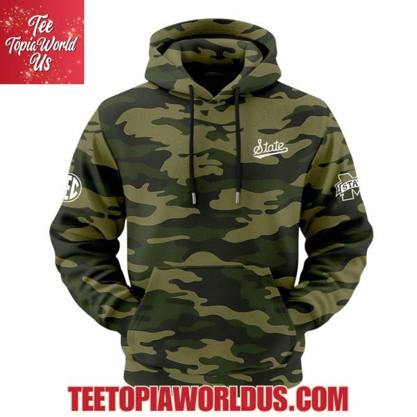 Mississippi State Bulldogs x Coach Jeff Lebby Camo Hoodie