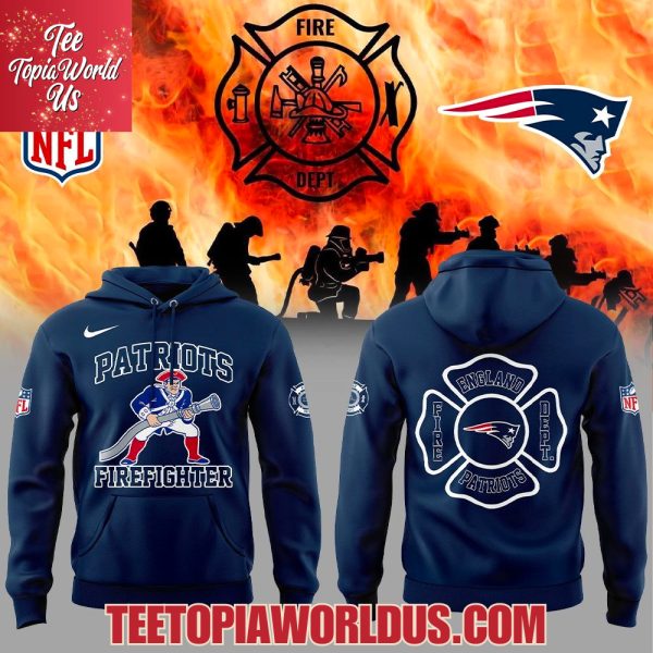 New England Patriots Firefighter Appreciation 2025 Hoodie