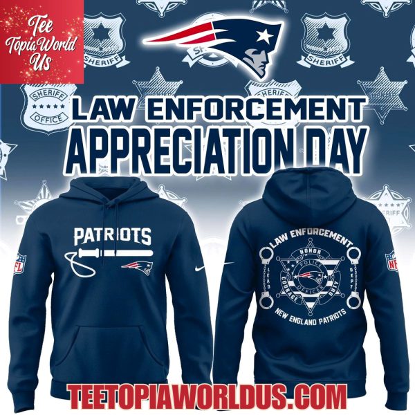 New England Patriots Law Enforcement Appreciation Day Hoodie