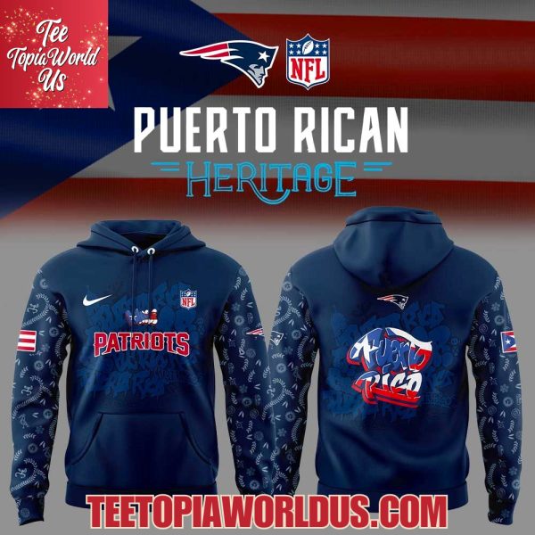 New England Patriots Puerto Rican Heritage Hoodie