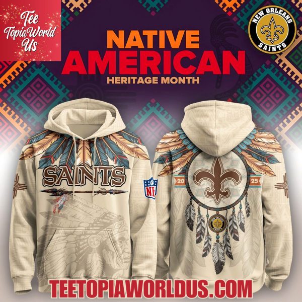 New Orleans Saints Native American Heritage Month Hoodie