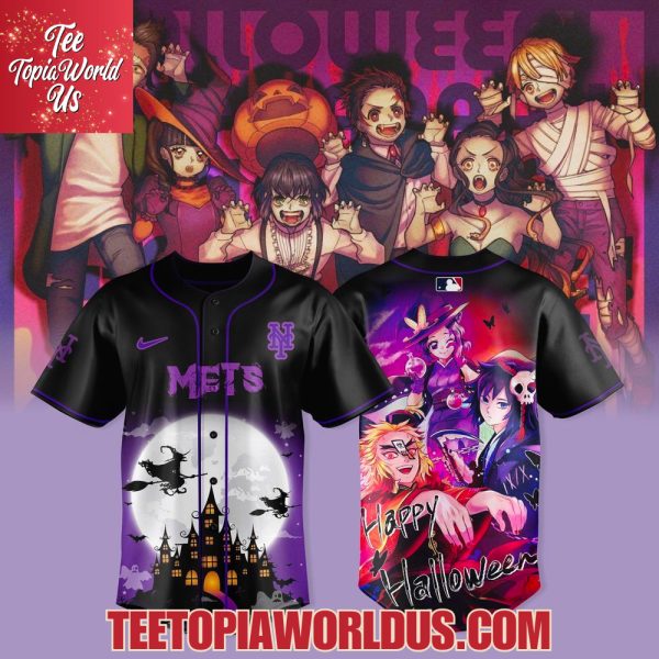 New York Mets Halloween Demon Slayer 2025 Jersey