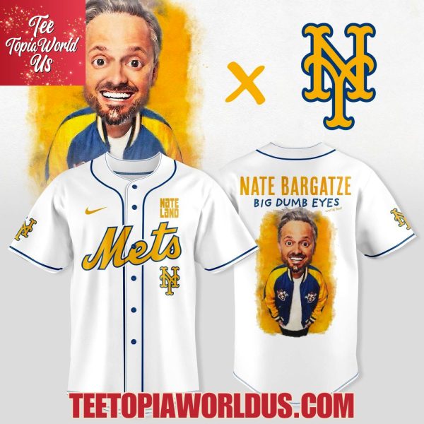 New york Mets x Nate Bargatze Big Dumb Eyes World Tour Jersey