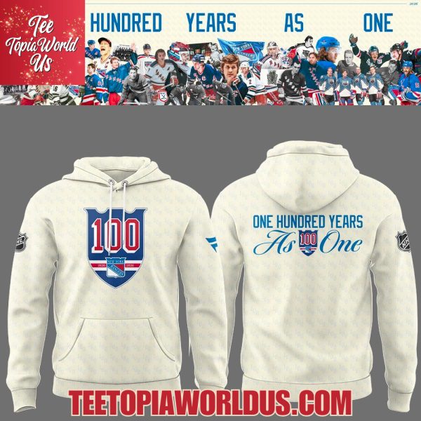 New York Rangers One Hundred Years As One Hoodie