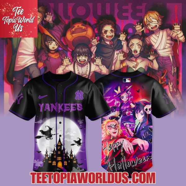 New York Yankees Halloween Demon Slayer 2025 Jersey