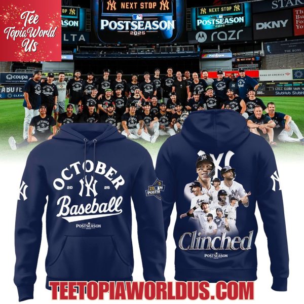 New York Yankees October 2025 Postseason T-Shirt, Hoodie