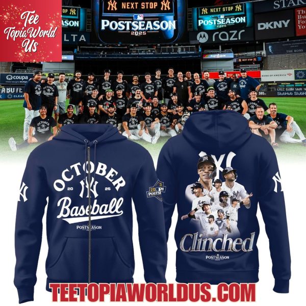 New York Yankees October 2025 Postseason T-Shirt, Hoodie