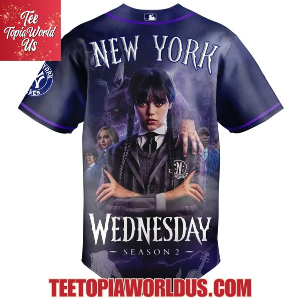 New York Yankees x Wednesday Season 2 Jersey 2025