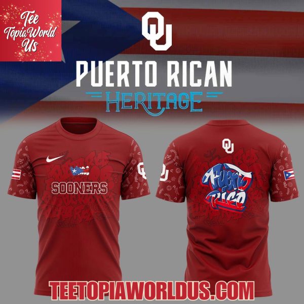 Oklahoma Sooners Puerto Rican Heritage Hoodie