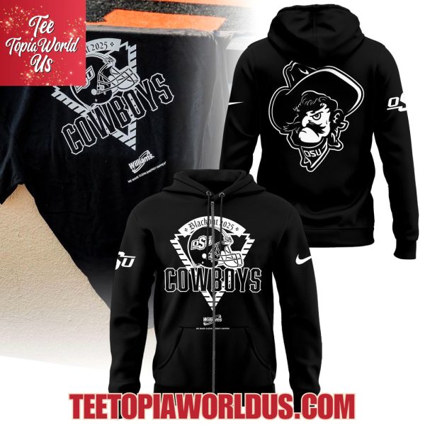 Oklahoma State Cowboys Blackout 2025 T-Shirt, Hoodie