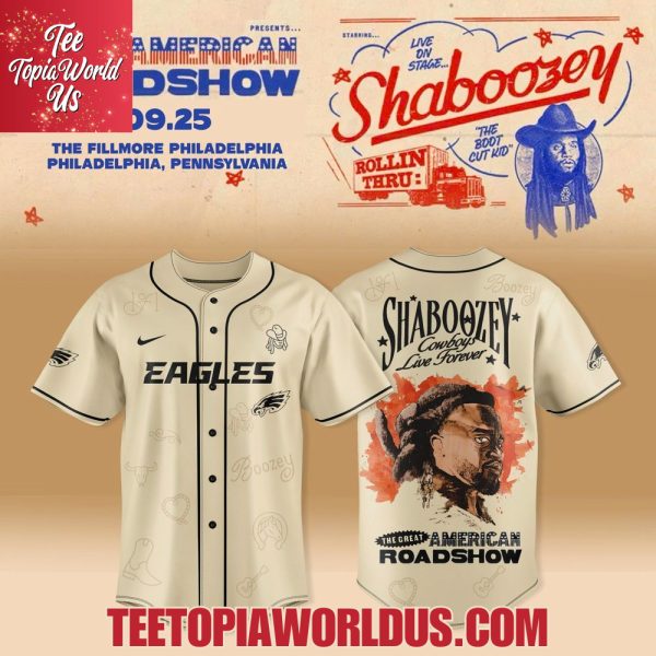 Philadelphia Eagles X Shaboozey – The Great American Roadshow 2025 Merch Jersey