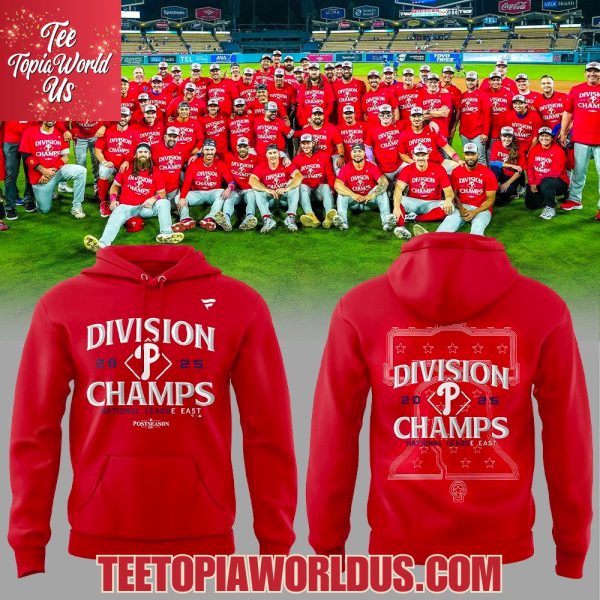 Philadelphia Phillies 2025 Division Champs National League East Hoodie