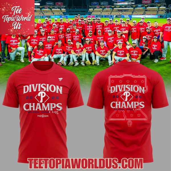 Philadelphia Phillies 2025 Division Champs National League East Hoodie