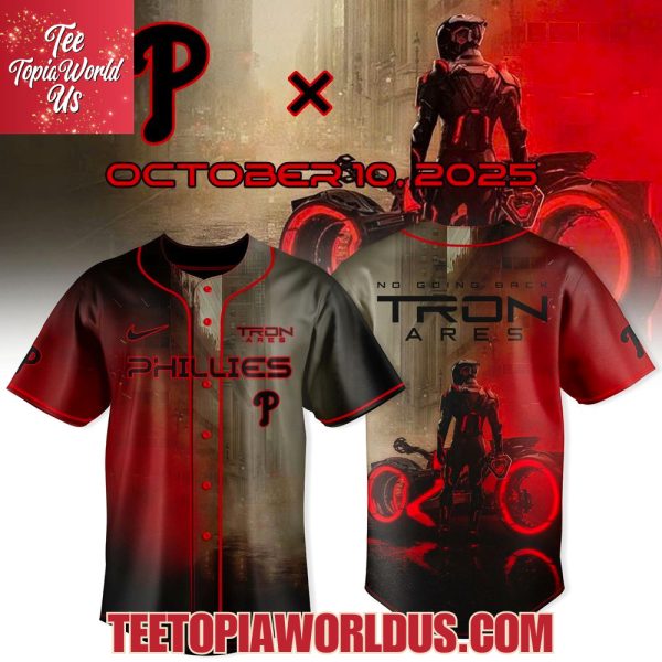 Philadelphia Phillies x Tron Ares 2025, October 10 Jersey
