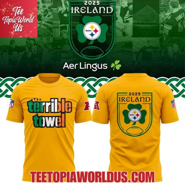 Pittsburgh Steelers 2025 Ireland game T-Shirt