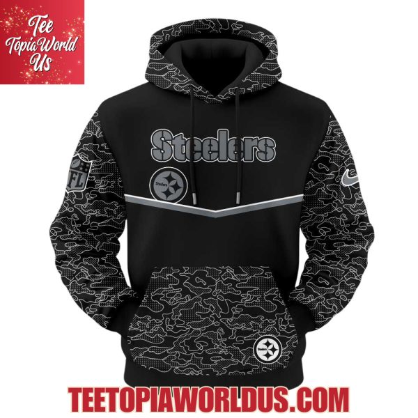 Pittsburgh Steelers x RFLCTV Black Collection Hoodie
