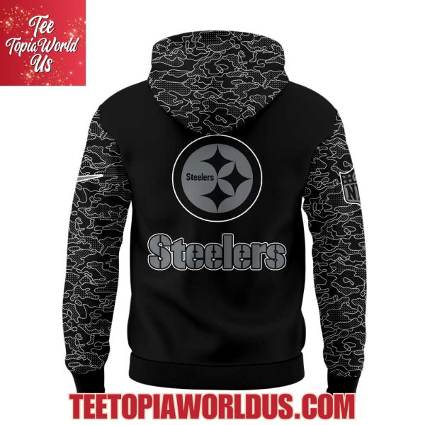 Pittsburgh Steelers x RFLCTV Black Collection Hoodie