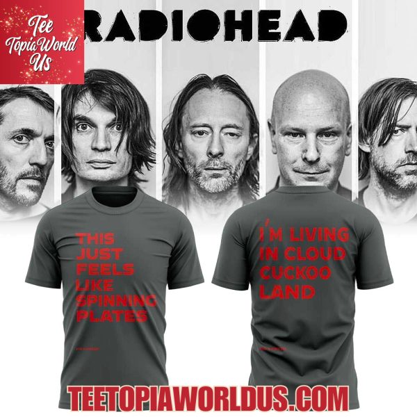 Radiohead 2025 Tour Collection Zspinning Plates Shirt