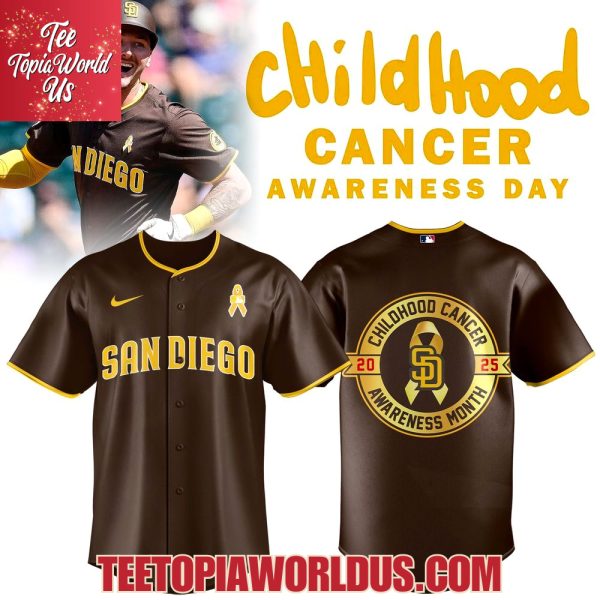San Diego Padres Child Hood Cancer awareness Jersey