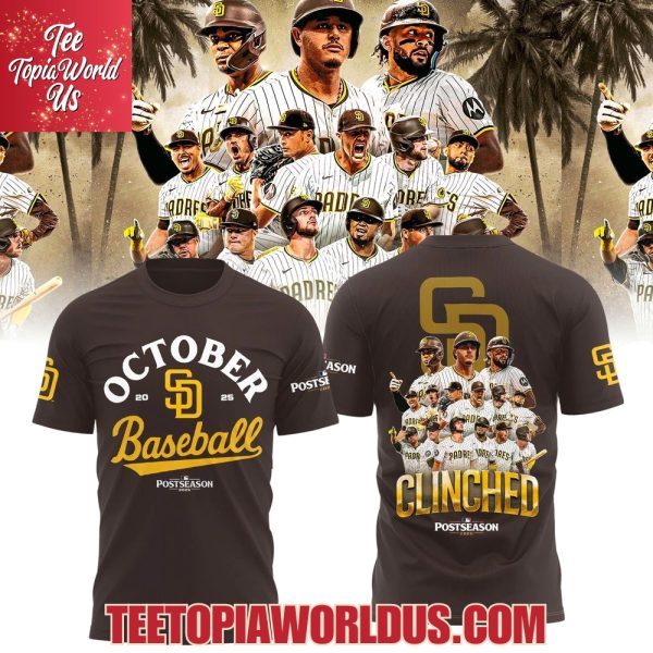 San Diego Padres October 2025 Postseason T-Shirt, Hoodie