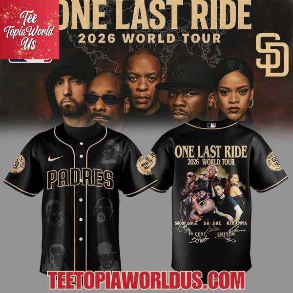 San Diego Padres One Last Ride 2026 World Tour Jersey