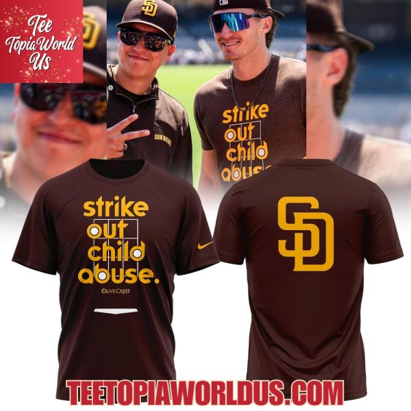 San Diego Padres Strike Out Child Abuse T-Shirt