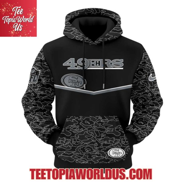 San Francisco 49ers x RFLCTV Black Collection Hoodie