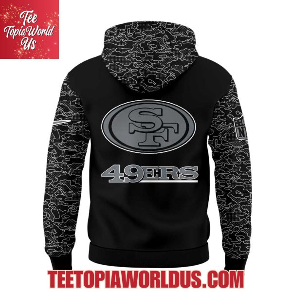 San Francisco 49ers x RFLCTV Black Collection Hoodie