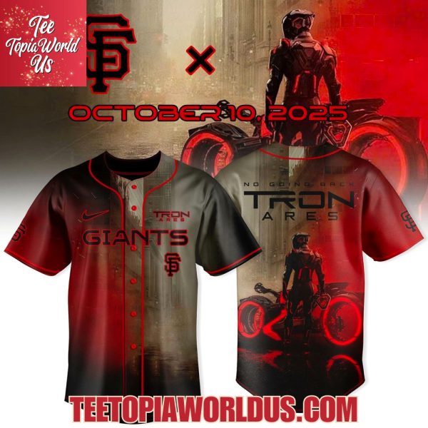 San Francisco Giants x Tron Ares 2025, October 10 Jersey