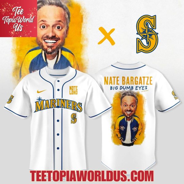 Seattle Mariners x Nate Bargatze Big Dumb Eyes World Tour Jersey