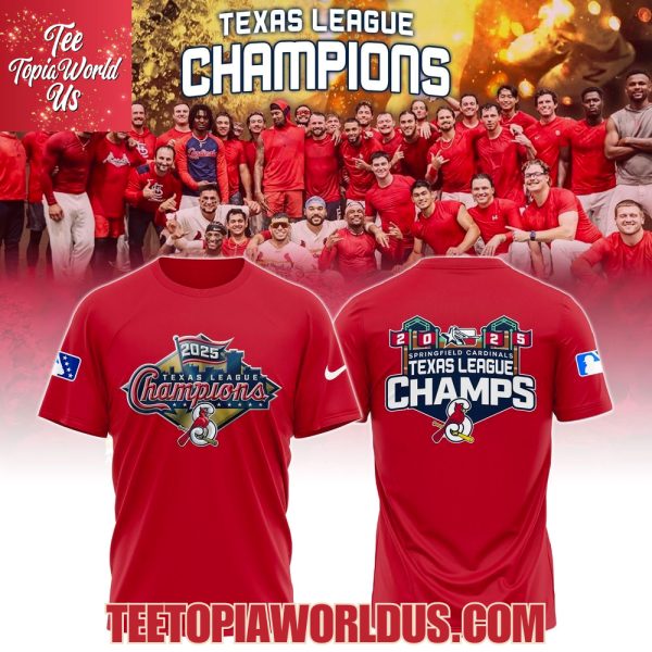Springfield Cardinals x 2025 Texas League Champions T-Shirt