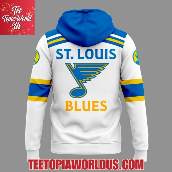 St. Louis Blues Fanatics White Away Hoodie