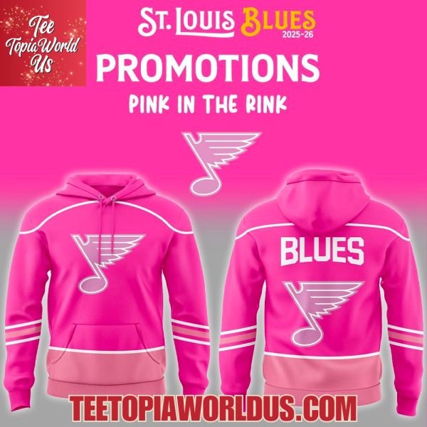 St. Louis Blues Pink in the Rink Night Hoodie
