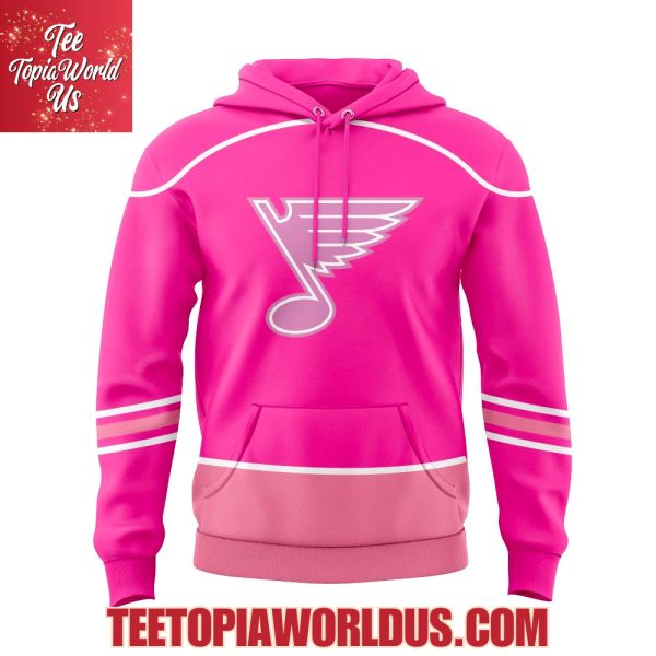 St. Louis Blues Pink in the Rink Night Hoodie