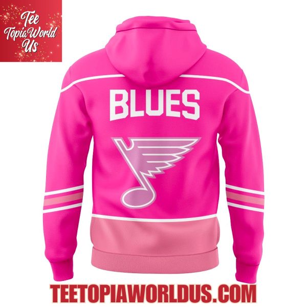 St. Louis Blues Pink in the Rink Night Hoodie