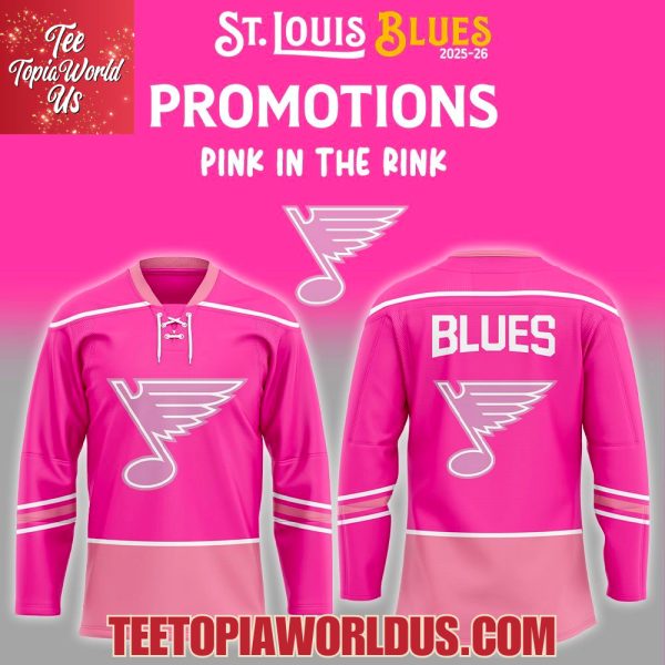 St. Louis Blues Pink in the Rink Night Jersey