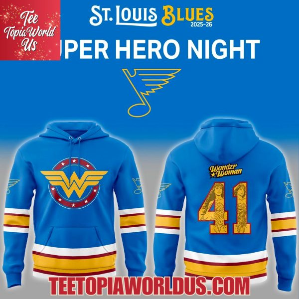 St. Louis Blues Super Hero Night Hoodie