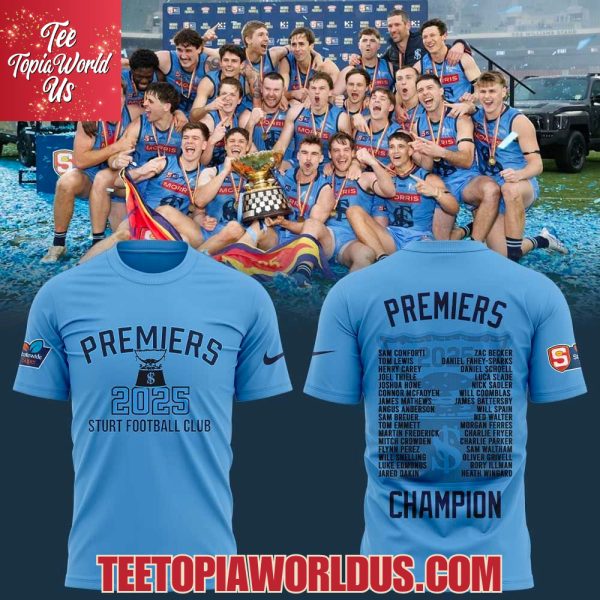 Sturt FC 2025 League Premiers T-Shirt, Hoodie