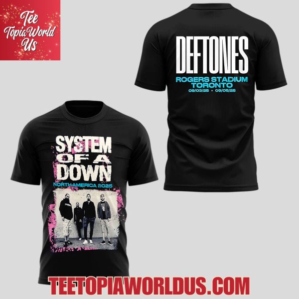 System Of A Down x Deftones Tour 2025 T-Shirt