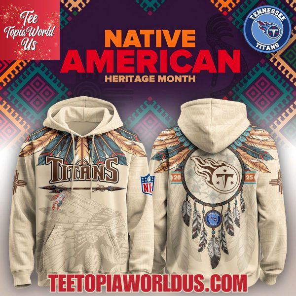 Tennessee Titans Native American Heritage Month Hoodie