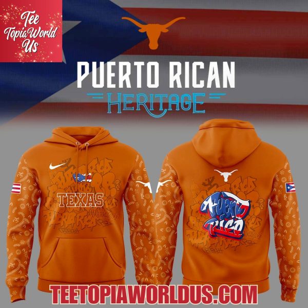 Texas Longhorns Puerto Rican Heritage Hoodie