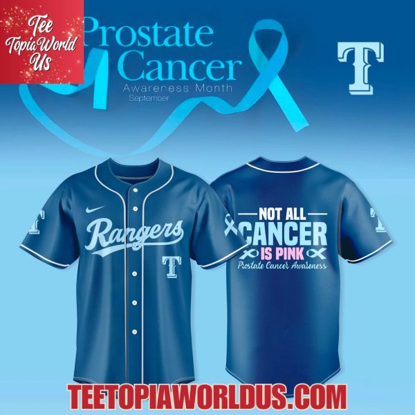 Texas Rangers Prostate Cancer Awareness Month September Jersey