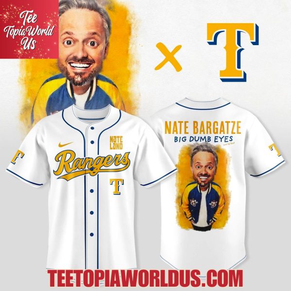 Texas Rangers x Nate Bargatze Big Dumb Eyes World Tour Jersey